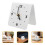 Silent Desk Clock White Acrylic For Home Use Minimalist Style 9