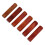 6 Pcs Chopsticks Tableware Reusable Holder Stand Rest Brown 8