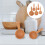Ergonomic Handle Measuring Spoons Beige 5pcs 5