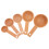 Ergonomic Handle Measuring Spoons Beige 5pcs 4