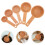 Ergonomic Handle Measuring Spoons Beige 5pcs 3