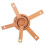 Ergonomic Handle Measuring Spoons Beige 5pcs 7