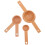 Ergonomic Handle Measuring Spoons Beige 5pcs 10