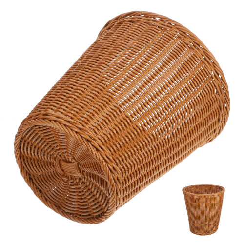 Pet Garbage Can Rattan Trash Creative And Chic Basket