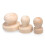 Raindrops  5 Pcs Name Solid Wood Round Handle Seal Diary Stamp Toddler 3