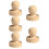 Raindrops  5 Pcs Name Solid Wood Round Handle Seal Diary Stamp Toddler 5