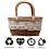 1 Pc Oval Willow Basket Down Handles Basket For Wedding (Coffee) 5