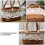 1 Pc Oval Willow Basket Down Handles Basket For Wedding (Coffee) 3
