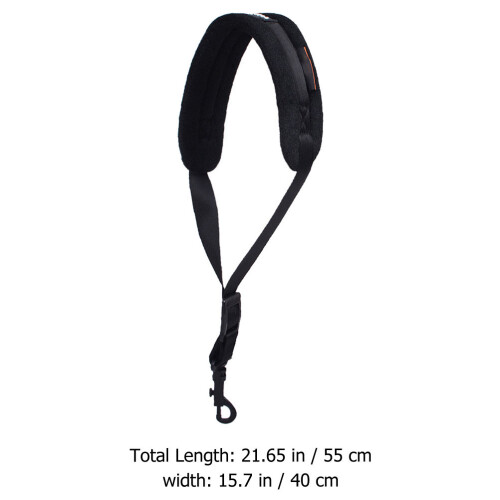 Saxophone Harness Widened Breathable Black For Instrument Use 1