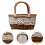 1 Pc Oval Willow Basket Down Handles Basket For Wedding (Coffee) 9