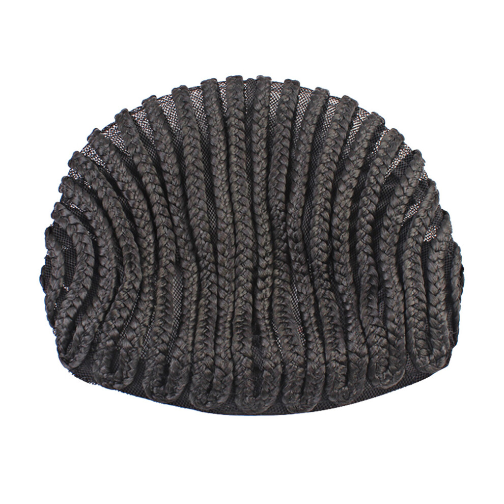 Vaguelly 2Pcs Elastic Black Wig Caps With Side Combs Perfect For Hair Braiding