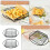 Fried Snack Basket Black Stainless Steel 2pcs 9