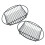 Fried Snack Basket Black Stainless Steel 2pcs 6