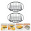 Fried Snack Basket Black Stainless Steel 2pcs 3