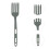Pasta Serving Forks Cooking Fork Olive Green 1set 3