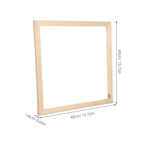 Removable Beige Wood Frame For Diy Canvas 1