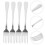 Stainless Steel Dessert Forks Classic Pointed Tip 4 Pcs Silver 3