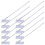 Car Window Flag Pole Car Window Flagpoles White 10pcs 8