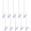 Car Window Flag Pole Car Window Flagpoles White 10pcs 5