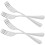 Stainless Steel Dessert Forks Classic Pointed Tip 4 Pcs Silver 9