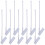 Car Window Flag Pole Car Window Flagpoles White 10pcs 3