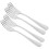 Stainless Steel Dessert Forks Classic Pointed Tip 4 Pcs Silver 6
