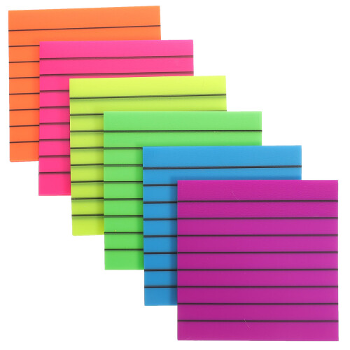 6Sets Draagbare Fluorescerende Boekmarkeerstroken 2