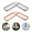 2pcs Foldable Plastic Wall Mounted Racks Storage Shelves For Bathroom 3