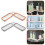 2pcs Foldable Plastic Wall Mounted Racks Storage Shelves For Bathroom 5