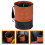 1set Car Garbage Bucket Black For Vehicle Use Space-Saving 5