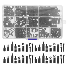 1 Set Screw Spacers Black Insulation For Pcb Building