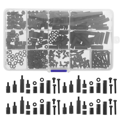 1 Set Screw Spacers Black Insulation For Pcb Building