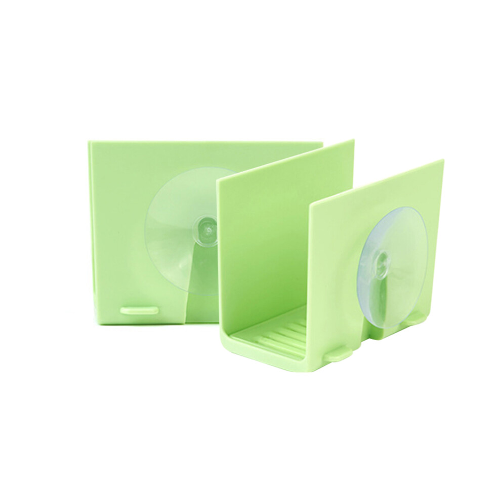 Plastic Drain Basket Green Suction Cup Kitchen Storage Organizer 3164262417017