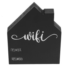 Wifi Code Display Wooden Sign 1set For Home Users