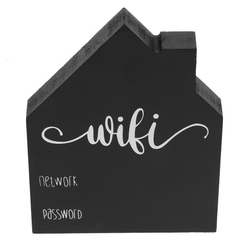 Wifi Code Display Wooden Sign 1set For Home Users