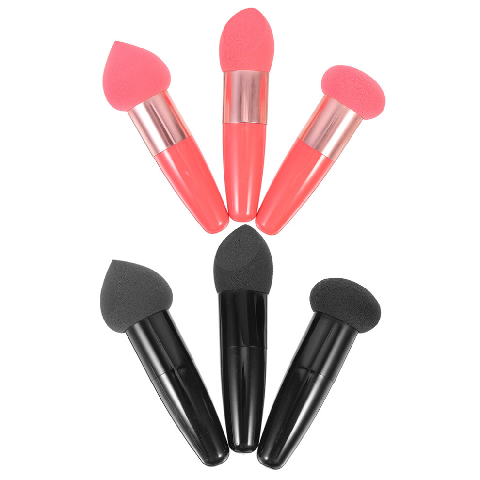 Vaguelly 6 Pcs Beauty Pen Travel Makeup Foundation Applicator Eye Sponges