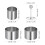 Cold Dish Shaper Stainless Steel Round 3pcs 5