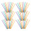 100pcs Wood Music Sticks Assorted Color Simple Materials 8