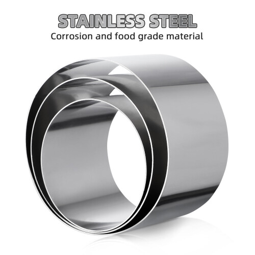 Cold Dish Shaper Stainless Steel Round 3pcs 2