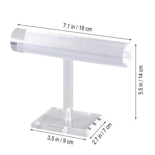Solid Acrylic Jewelry Display Holder Transparent Bracelet Stand 1