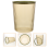 Waste Storage Can Room Trash Bin Transparent Green Pet 1pack 2