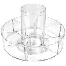 1pack Rotating Tray For Makeup For Beauty Area 20x20x13cm