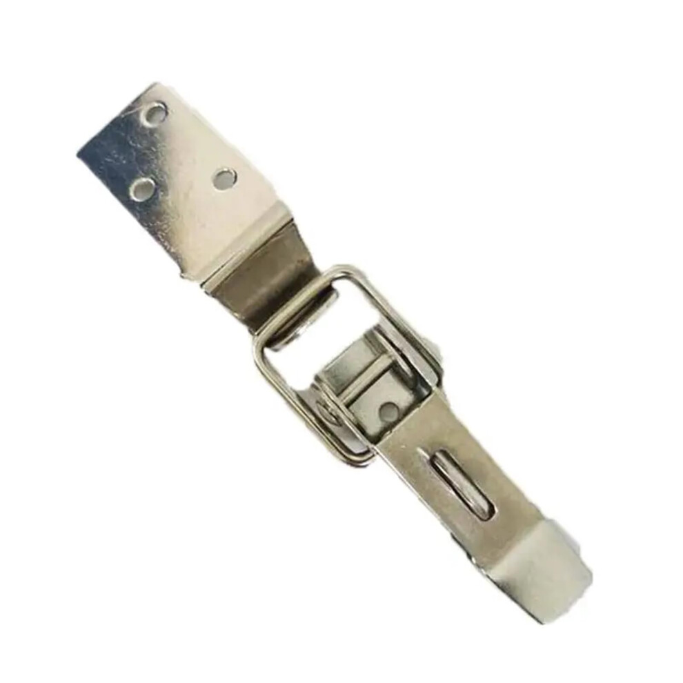 Spring Loaded Latch Toggle Clamp, Stainless Steel Duckbill Turnbuckle, Industrial Cabinet Hasp, Model 504, 1 Piece Iron Nickel Plated 6482260304724
