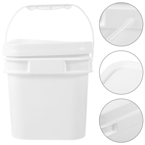 2pcs Bucket For Painters Reusable White Chemical Storage 2
