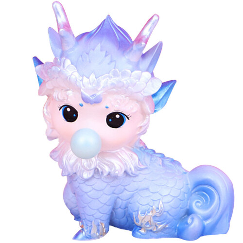 Premium Blue Resin Fortune Beast Statue Creative Table Centerpiece 2