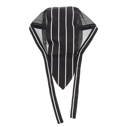 Elastic Cooking Cap Chef Hat Reusable Cotton Striped 1pcs
