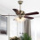 2Pcs Golden Zinc Alloy Ceiling Fan Chain Durable Pull Chain Extension 11