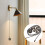 2Pcs Golden Zinc Alloy Ceiling Fan Chain Durable Pull Chain Extension 5