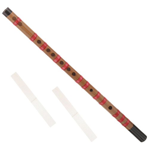 Musical Instrument Bamboo Flute Assorted Color 1pack 2