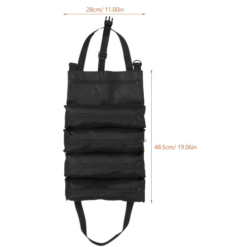 -Rolltasche Oxford Stoff Schwarz Vielseitig Und Langlebig 1